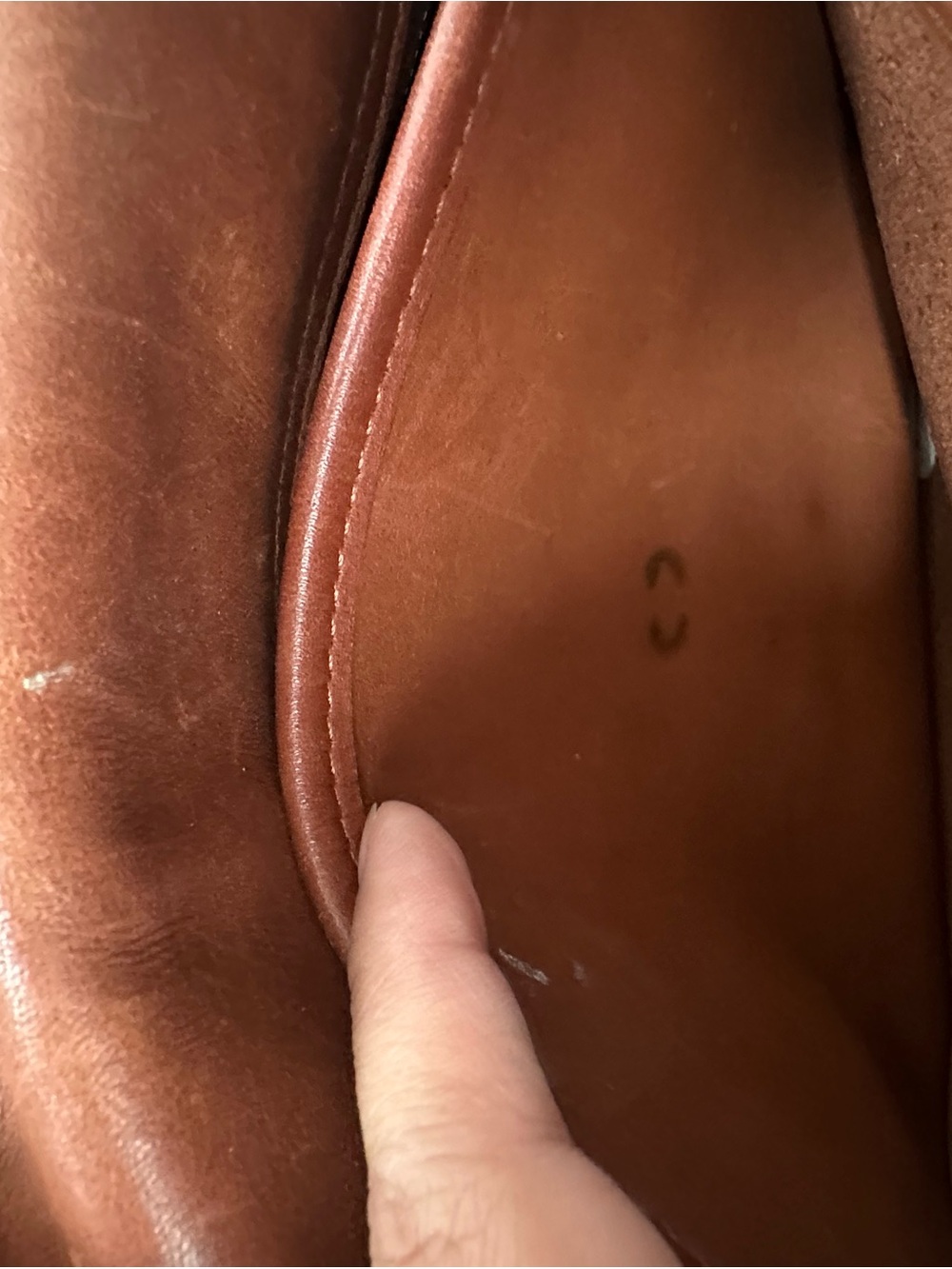 Vintage Coach Chestnut Brown Leather Turnlock Satchel with Strap y2k 80s - Picture 5 of 5